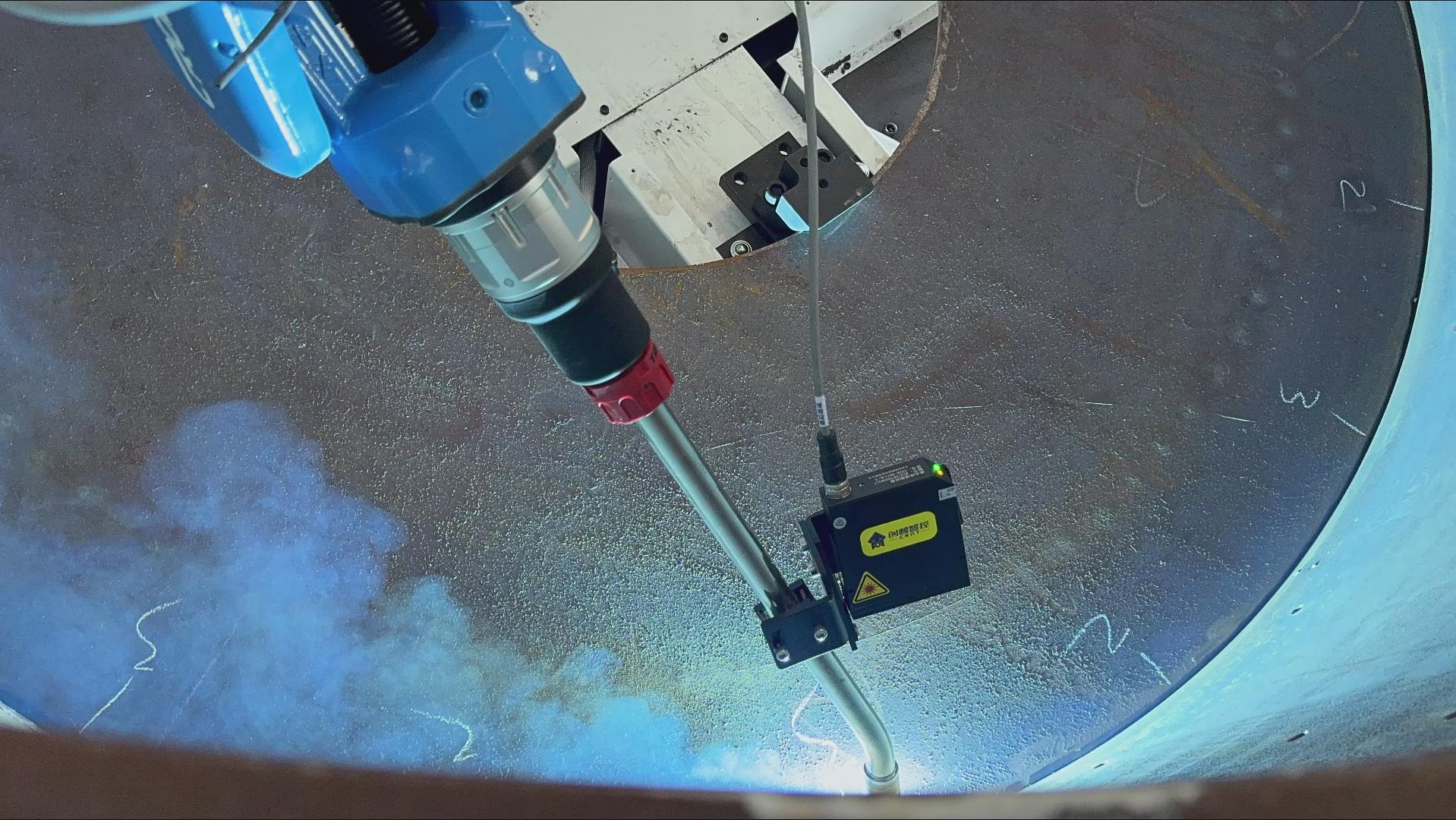 卡諾普機(jī)器人搭載創(chuàng)想智控激光焊縫跟蹤系統(tǒng)，實(shí)現(xiàn)攪拌設(shè)備焊接智能化升級(jí)