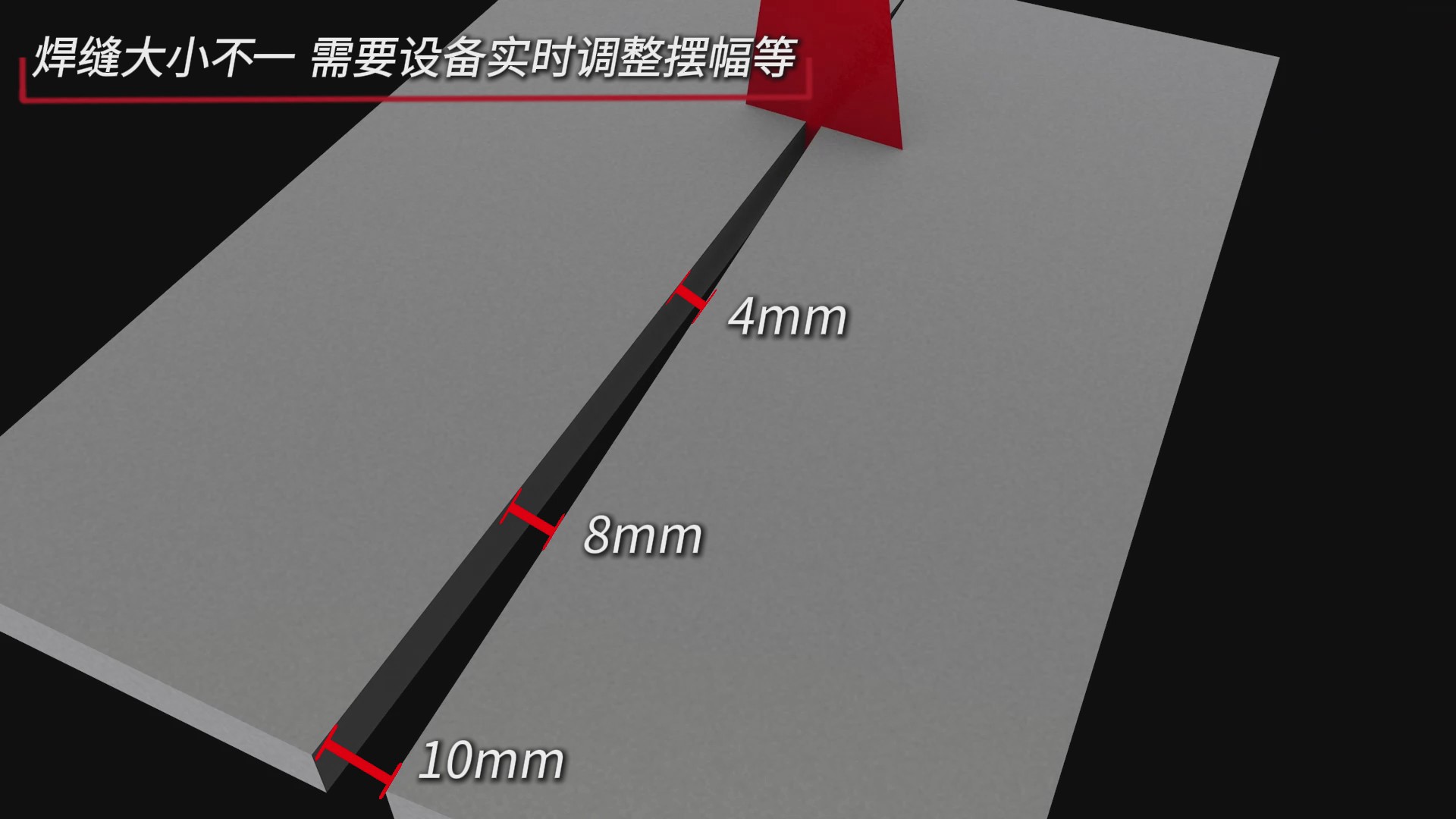 創(chuàng)想智控焊縫跟蹤系統(tǒng)在多層多道自適應焊接的解決方案